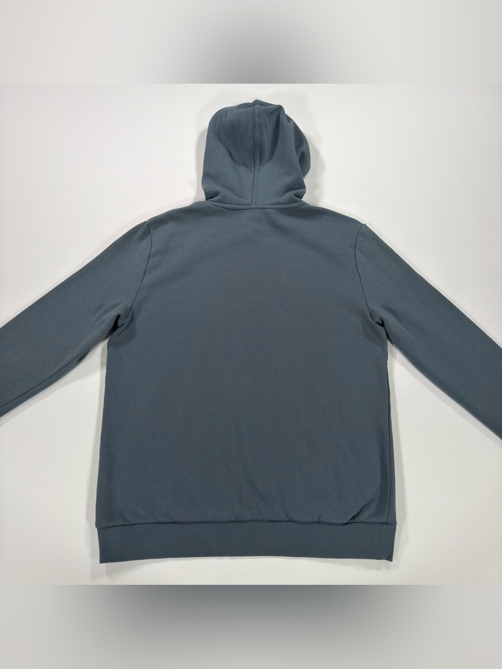 Calvin Klein Jeans Hoodie Mens M Blue Monogram Logo Fleece Pullover Sweatshirt - Picture 6 of 9